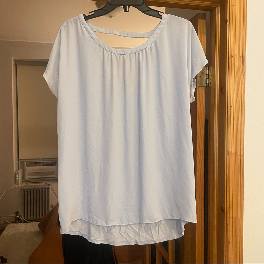 Loft light blue blouse